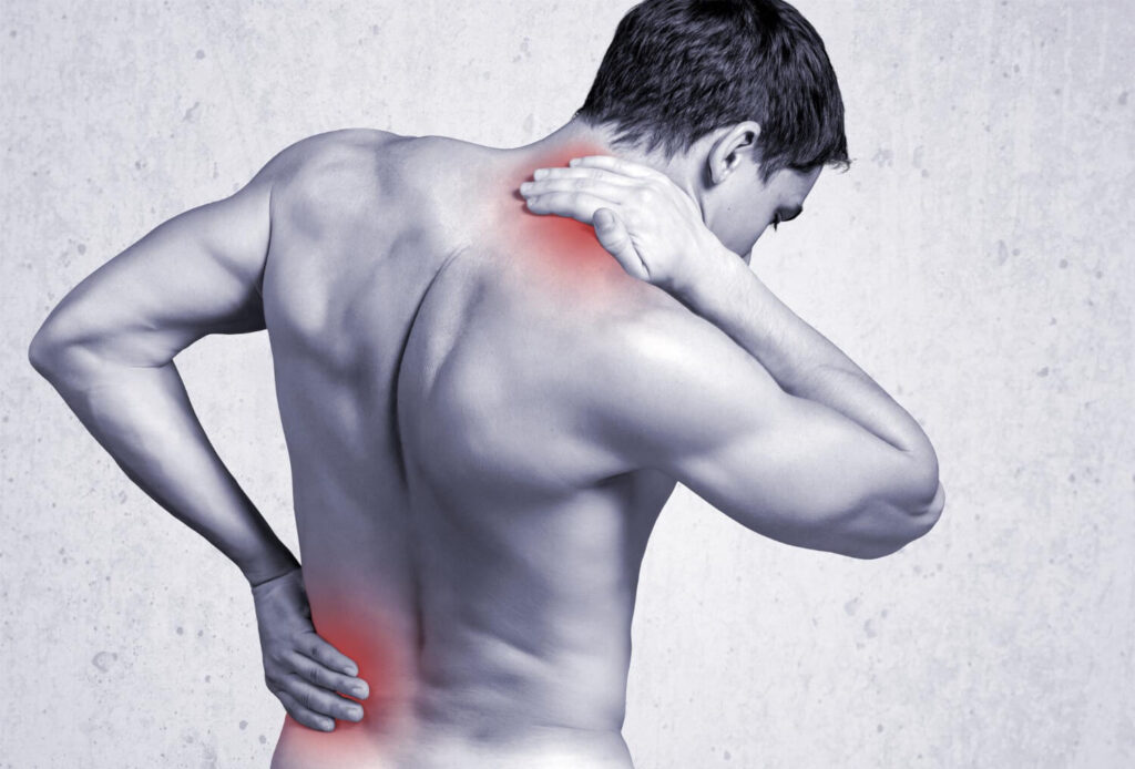 Main suffers from back and neck pain