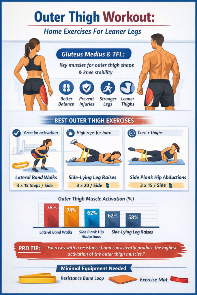 Infographic: Outer Thigh Exercise